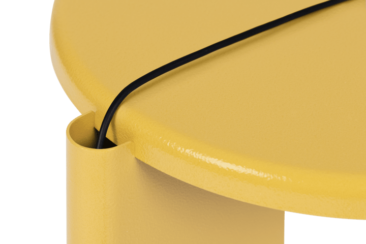 Lolly bijzettafeltje 56 cm, Ochre yellow gloss Hem