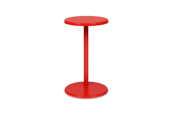 Lolly bijzettafeltje 56 cm, Traffic red gloss Hem