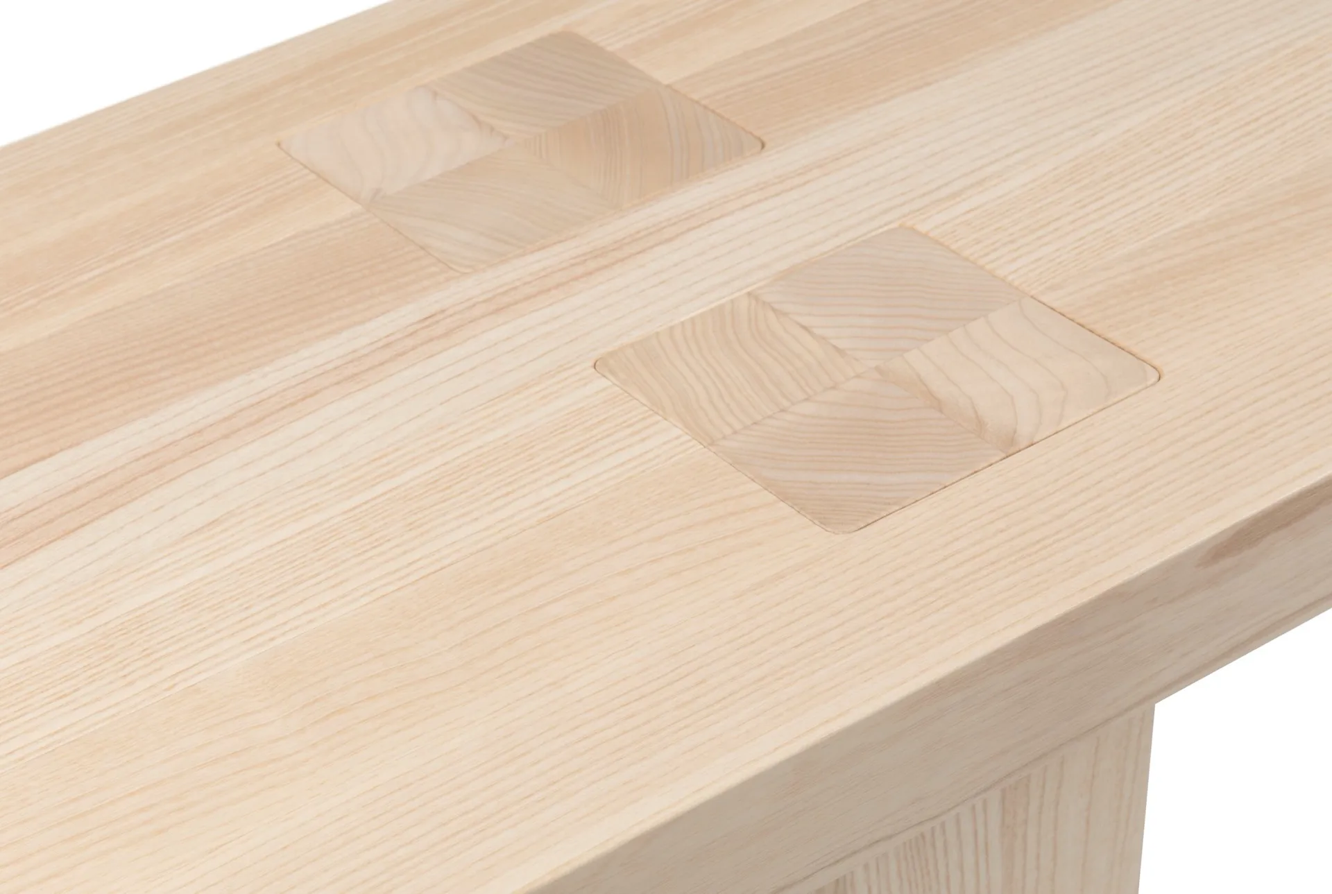 Max bank 43x250 cm, Essenhout Hem