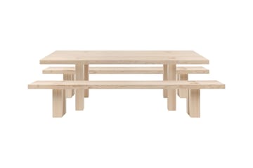 Max eettafel met banken 250 cm - Essenhout - Hem
