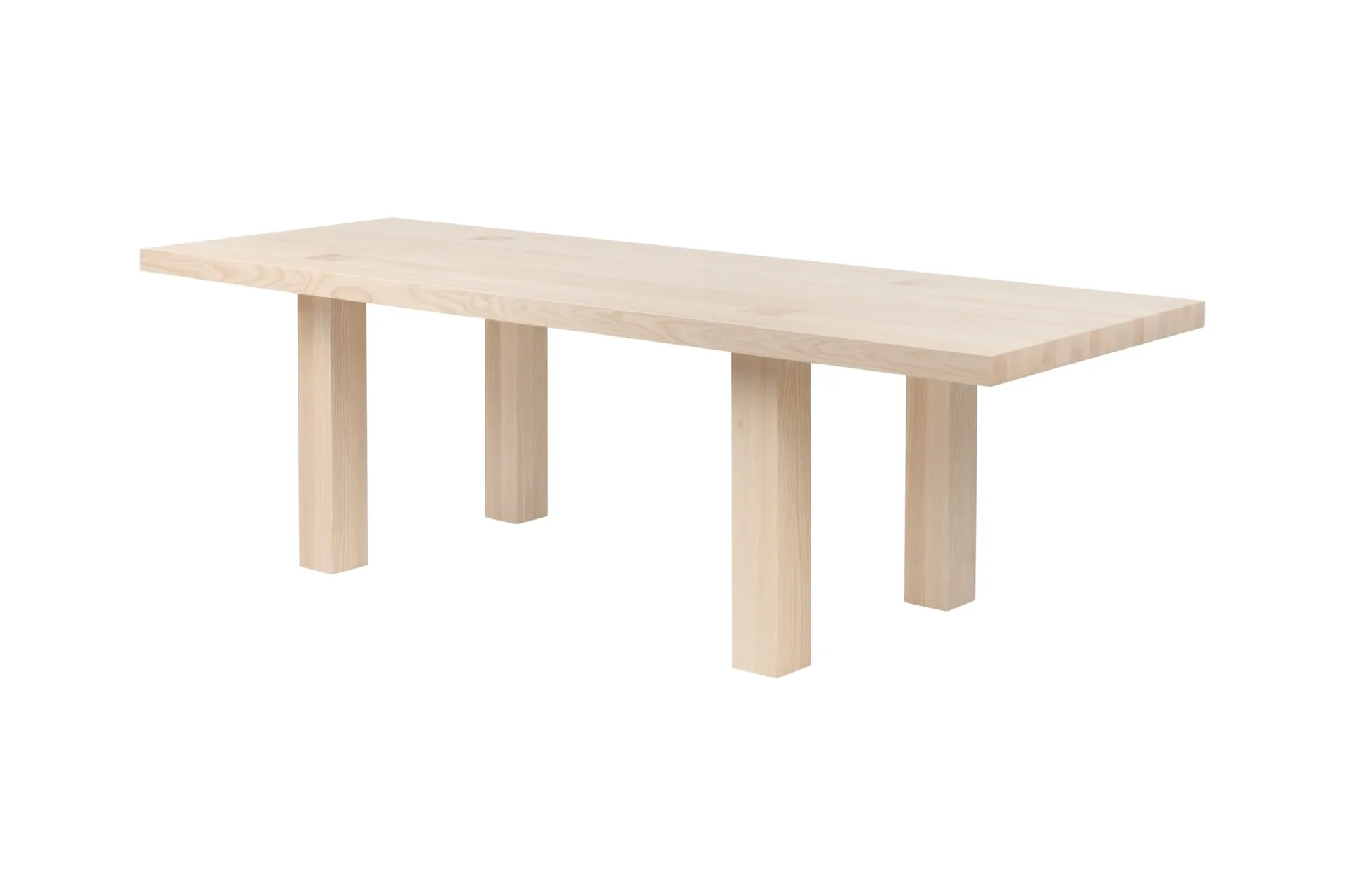 Max eettafel met banken 250 cm, Essenhout Hem