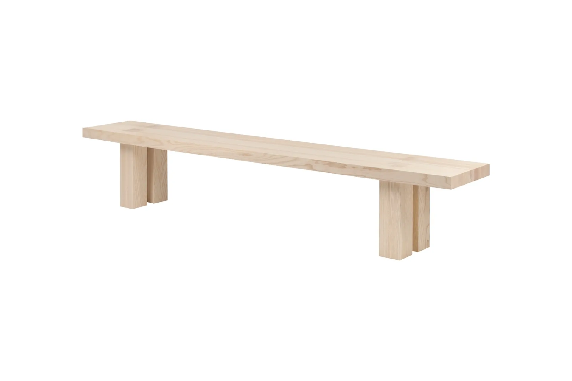 Max eettafel met banken 250 cm, Essenhout Hem