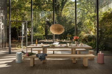 Max eettafel met banken 250 cm - Essenhout - Hem