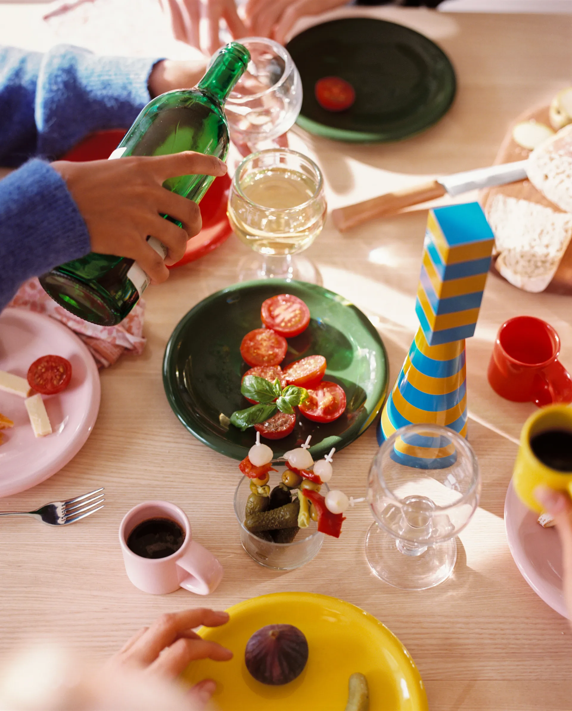 Molino Vertical zout- & pepermolen 29 cm, Honey-blue Hem