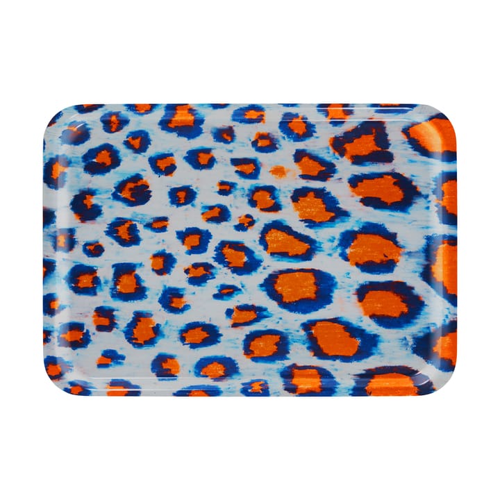 Monster dienblad Medium 37x53 cm - Coral-white-ultramarine blue - Hem