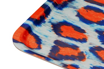 Monster dienblad Medium 37x53 cm - Coral-white-ultramarine blue - Hem