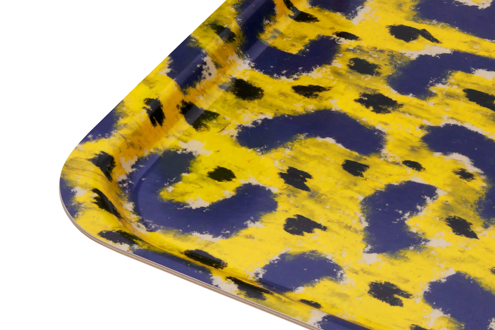 Monster dienblad Medium 37x53 cm, Ochre yellow-grey-black Hem