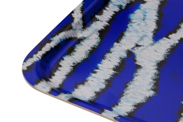 Monster dienblad Medium 37x53 cm - Ultramarine blue-white - Hem