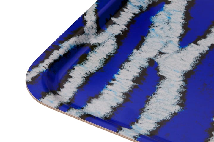 Monster dienblad Medium 37x53 cm, Ultramarine blue-white Hem