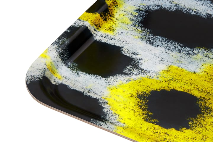 Monster dienblad Medium 37x53 cm, White-yellow-black Hem