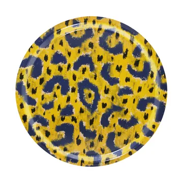 Monster dienblad Medium Ø49 cm - Ochre yellow-grey-black - Hem