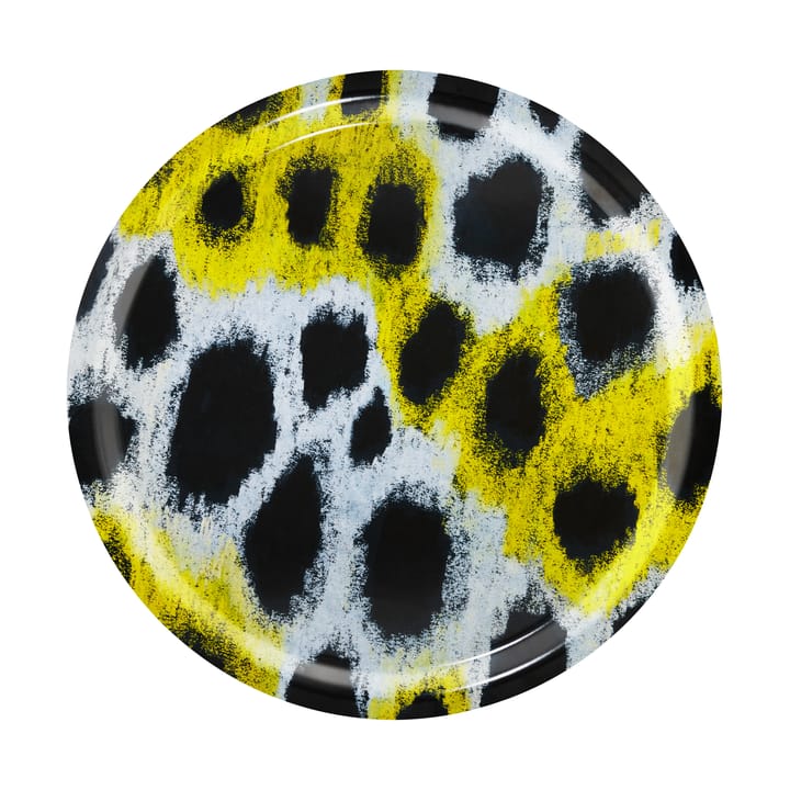 Monster dienblad Medium Ø49 cm - White-yellow-black - Hem