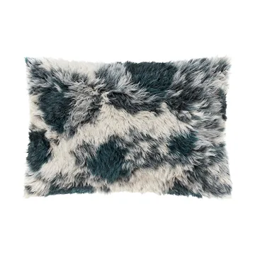 Monster kussen Large 40x60 cm - Dark teal-off white - Hem