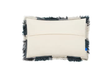 Monster kussen Large 40x60 cm - Dark teal-off white - Hem
