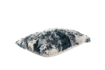 Monster kussen Large 40x60 cm - Dark teal-off white - Hem