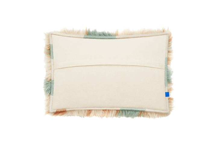 Monster kussen Large 40x60 cm, Turquoise-peach Hem
