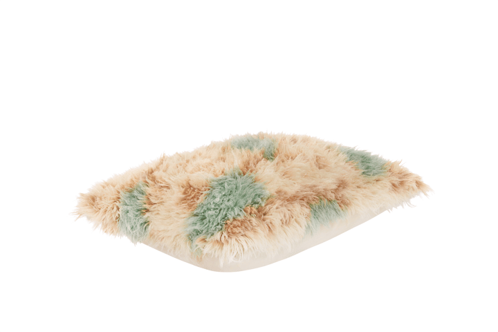 Monster kussen Large 40x60 cm, Turquoise-peach Hem
