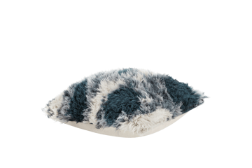 Monster kussen Medium 50x50 cm - Dark teal-off white - Hem