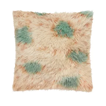 Monster kussen Medium 50x50 cm - Turquoise-peach - Hem