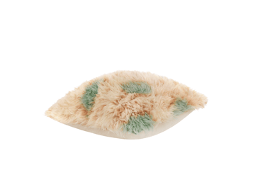 Monster kussen Medium 50x50 cm - Turquoise-peach - Hem