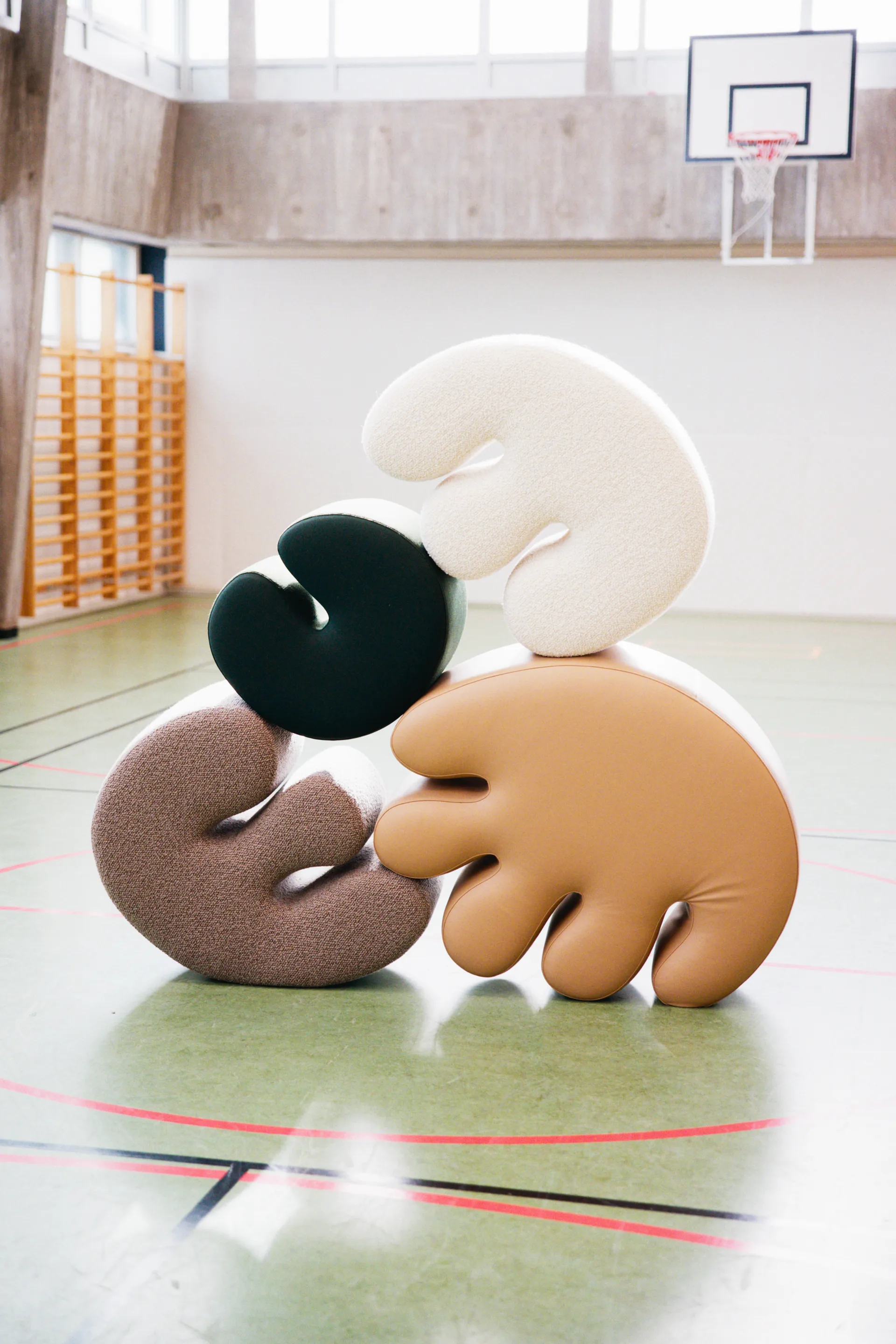 Palma poef Large 99x118 cm, Pebble Hem