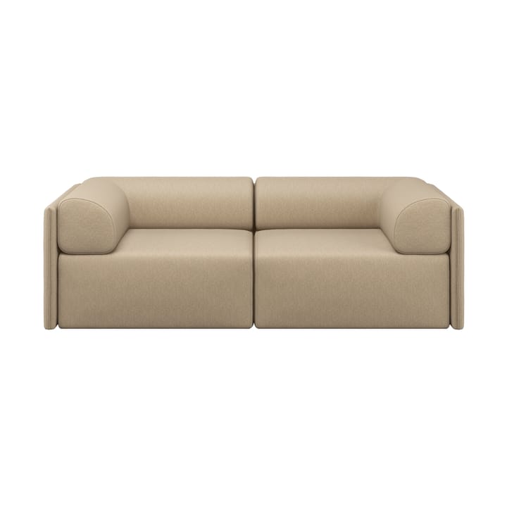 Palo Block 2-zits bank met armleuningen Low 200 cm - Beige - Hem