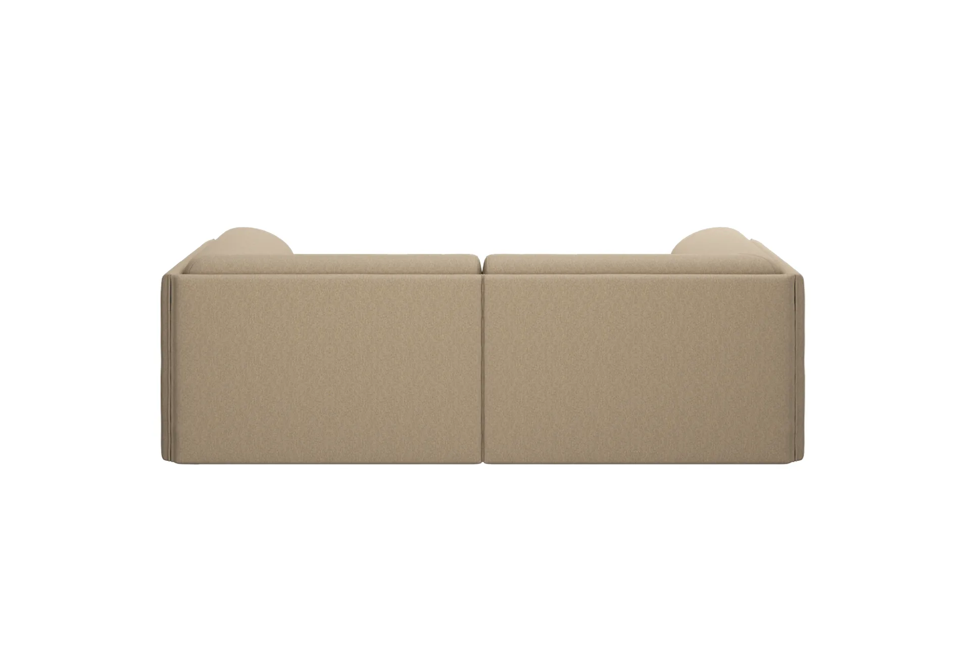Palo Block 2-zits bank met armleuningen Low 200 cm, Beige Hem