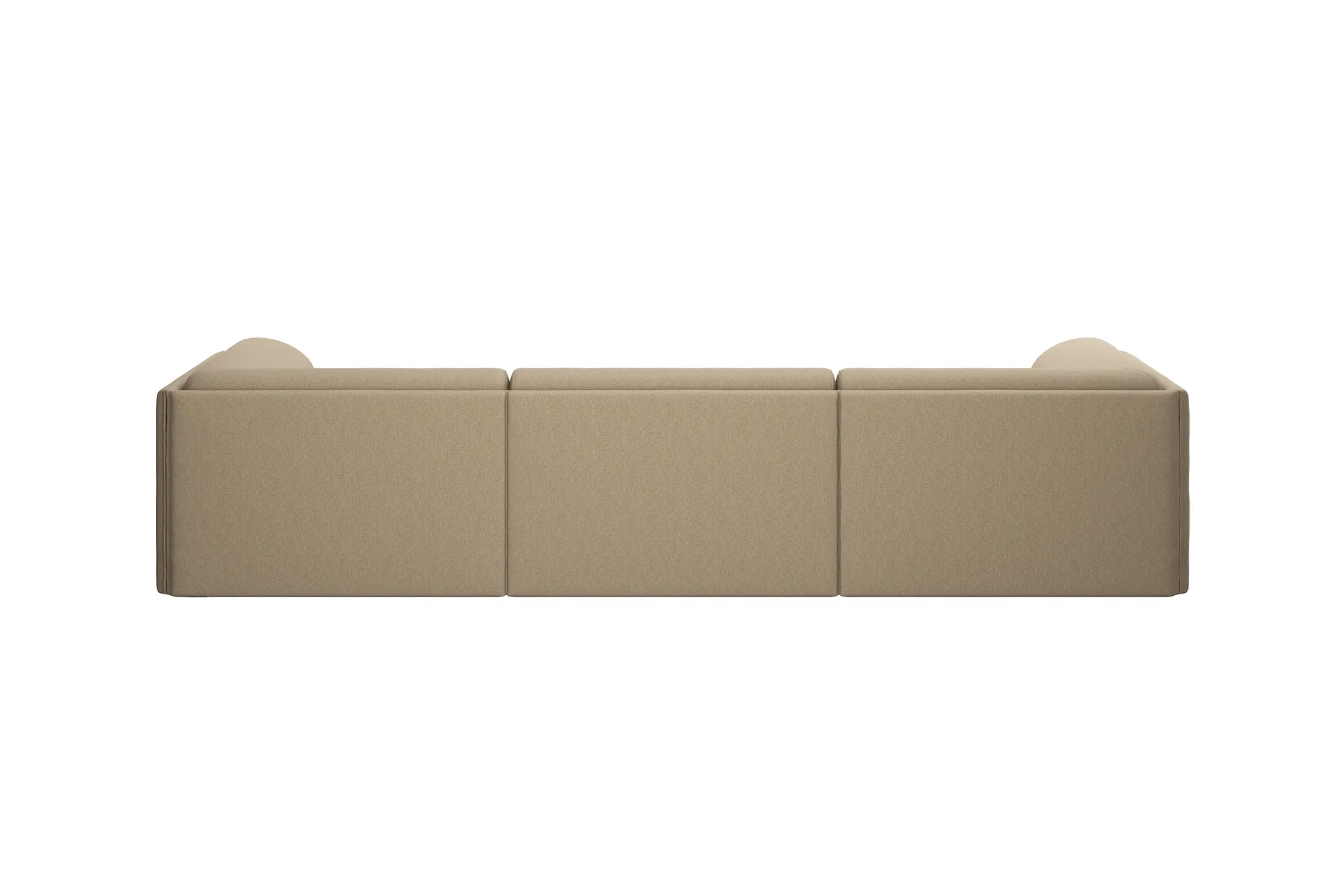 Palo Block 3-zits bank met armleuningen Low 295 cm, Beige Hem