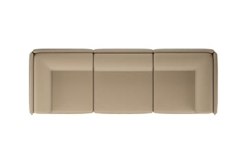 Palo Block 3-zits bank met armleuningen Low 295 cm - Beige - Hem