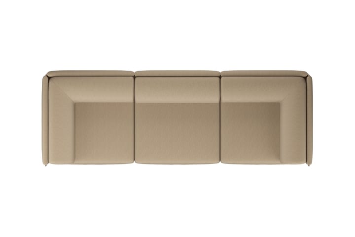 Palo Block 3-zits bank met armleuningen Low 295 cm, Beige Hem