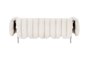 Puffy 2,5-zits bank 205 cm - Natural-roestvrij staal - Hem