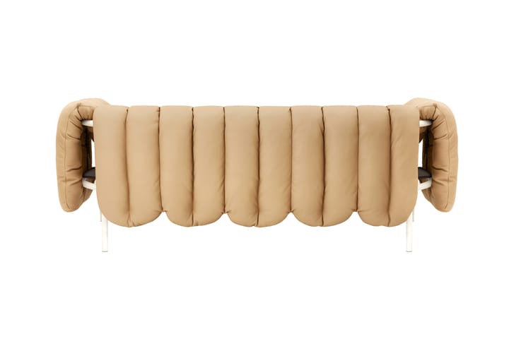 Puffy 2,5-zits bank 205 cm, Sand leather-cream Hem