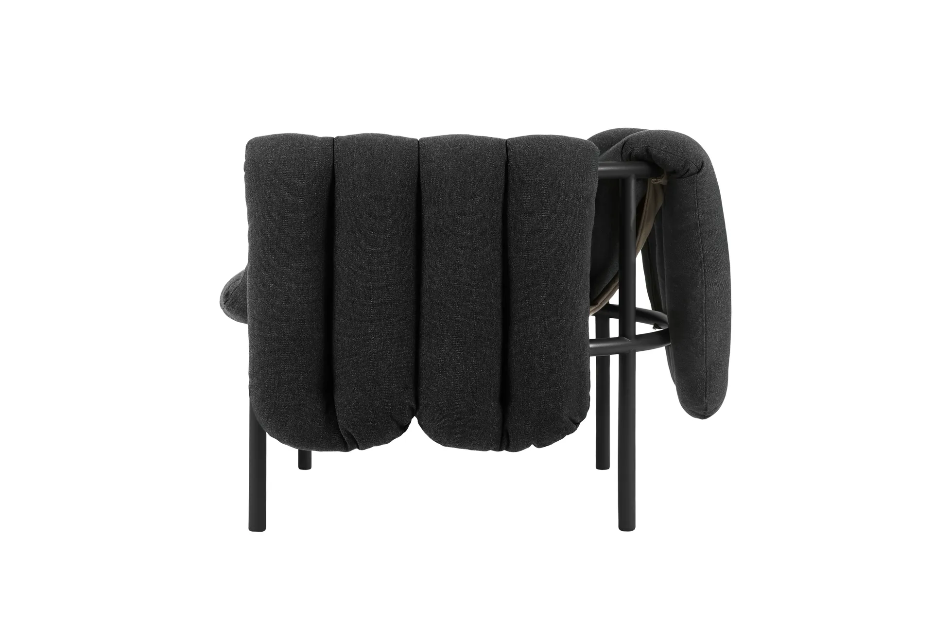 Puffy loungefauteuil, Anthracite-black grey Hem