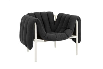 Puffy loungefauteuil - Anthracite-cream - Hem