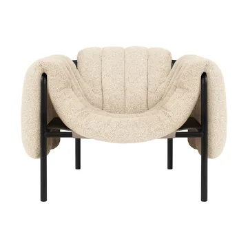 Puffy loungefauteuil - Eggshell-black grey - Hem