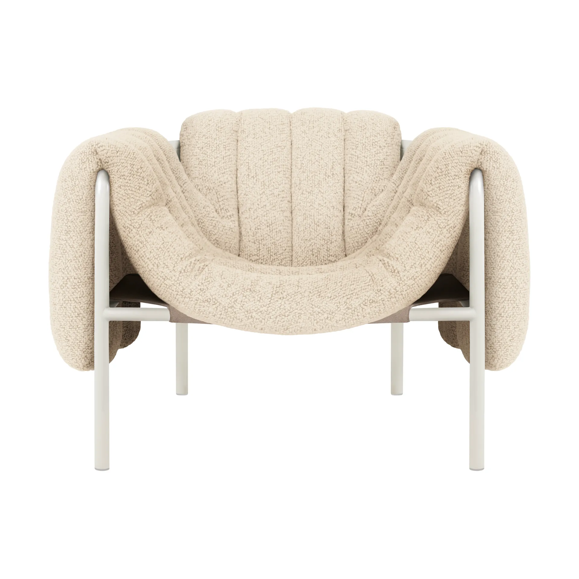 Puffy loungefauteuil, Eggshell-cream Hem