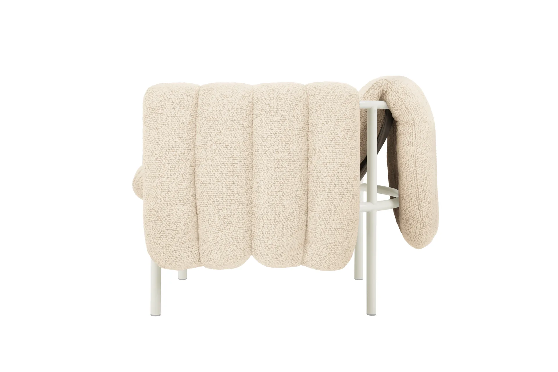 Puffy loungefauteuil, Eggshell-cream Hem