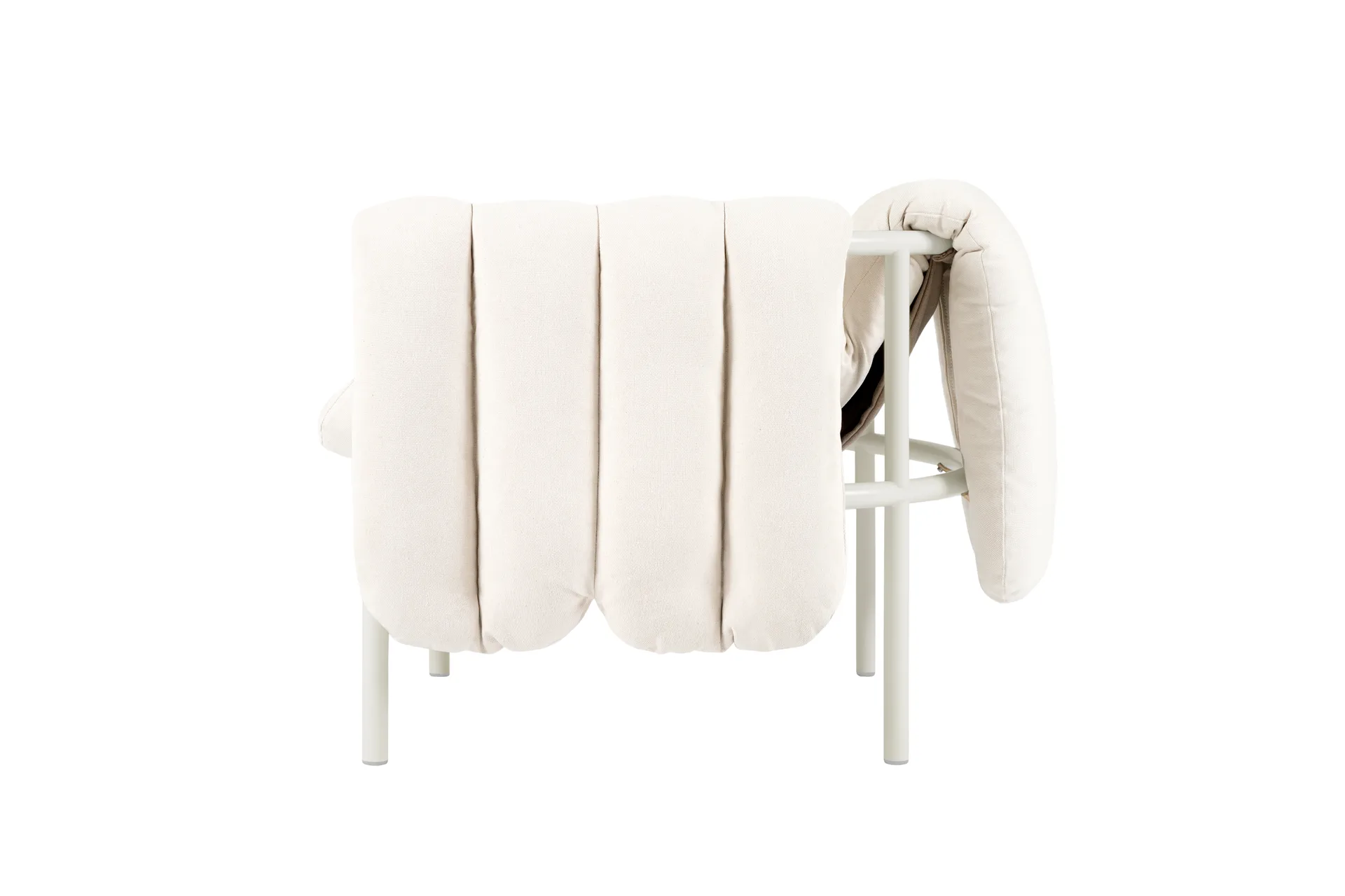 Puffy loungefauteuil, Natural-cream Hem