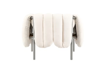 Puffy loungefauteuil - Natural-roestvrij staal - Hem