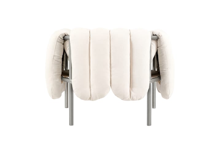 Puffy loungefauteuil, Natural-roestvrij staal Hem