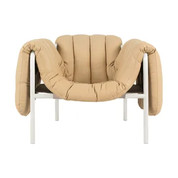 Puffy loungefauteuil - Sand leather-cream - Hem