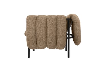 Puffy loungefauteuil - Sawdust-black grey - Hem