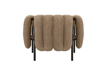 Puffy loungefauteuil - Sawdust-black grey - Hem