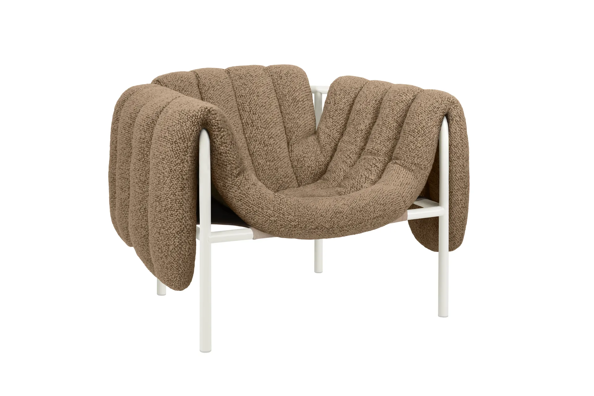 Puffy loungefauteuil, Sawdust-cream Hem
