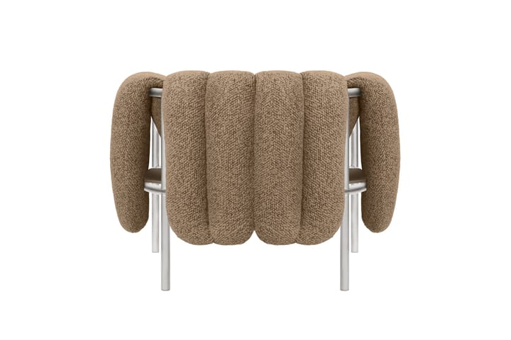 Puffy loungefauteuil, Sawdust-roestvrij staal Hem