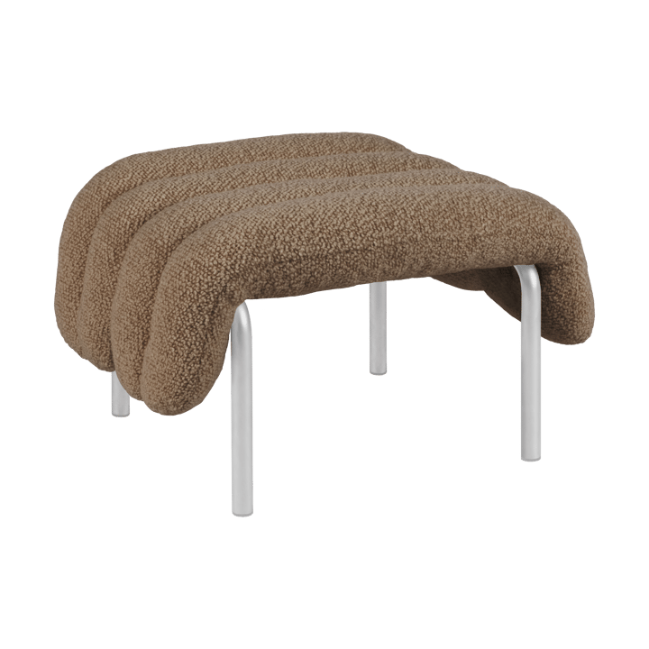 Puffy ottoman 58x67 cm - Sawdust-roestvrij staal - Hem