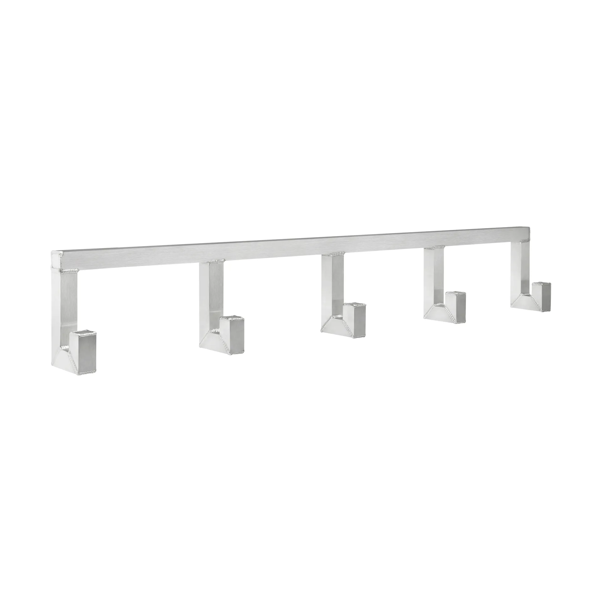 Tig Quintuple haak 115 cm, Geborsteld aluminium Hem