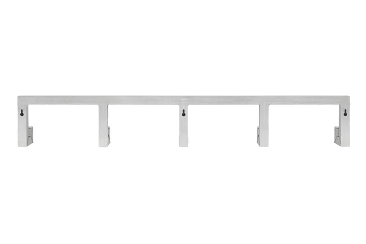 Tig Quintuple haak 115 cm, Geborsteld aluminium Hem