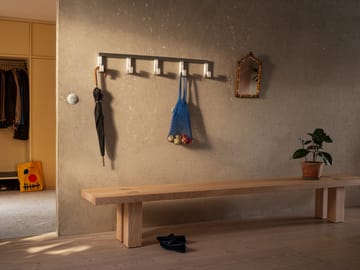 Tig Quintuple haak 115 cm - Geborsteld aluminium - Hem