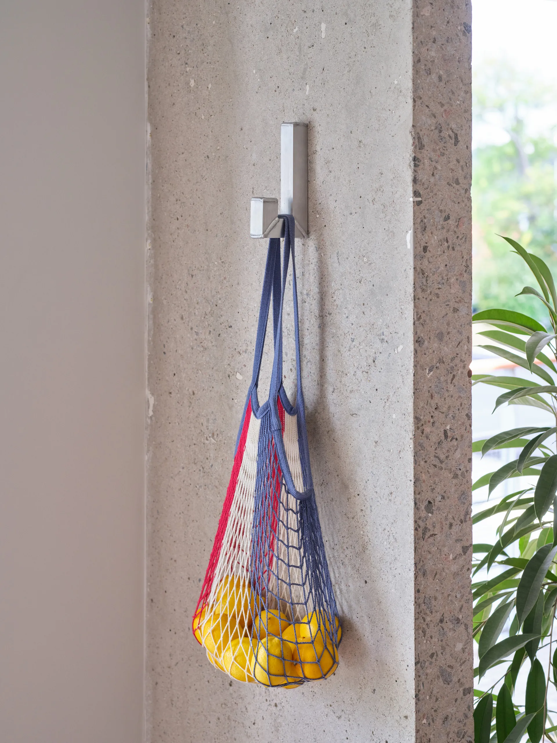 Tig Single haak, Geborsteld aluminium Hem